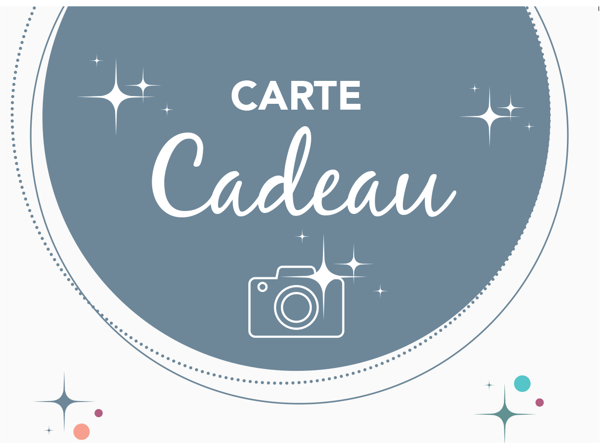Image de la carte cadeau pour faire un shooting photo avec le studio Bérengère, photographe professionnelle dans les Yvelines.